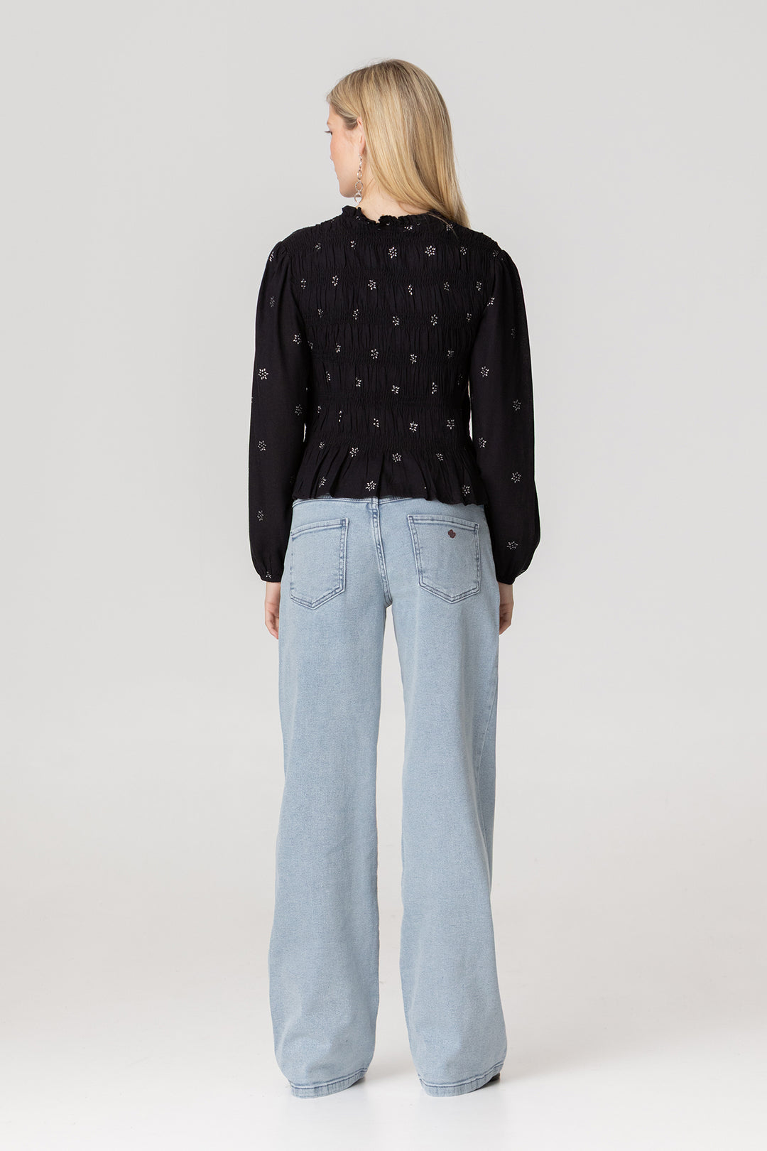 JEANS ONDAS TACHAS DENIM