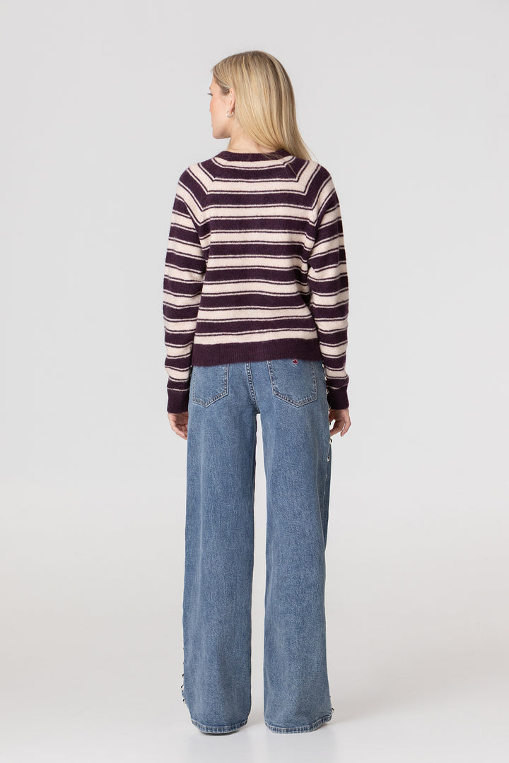 STUDDED MAXI DENIM JEANS