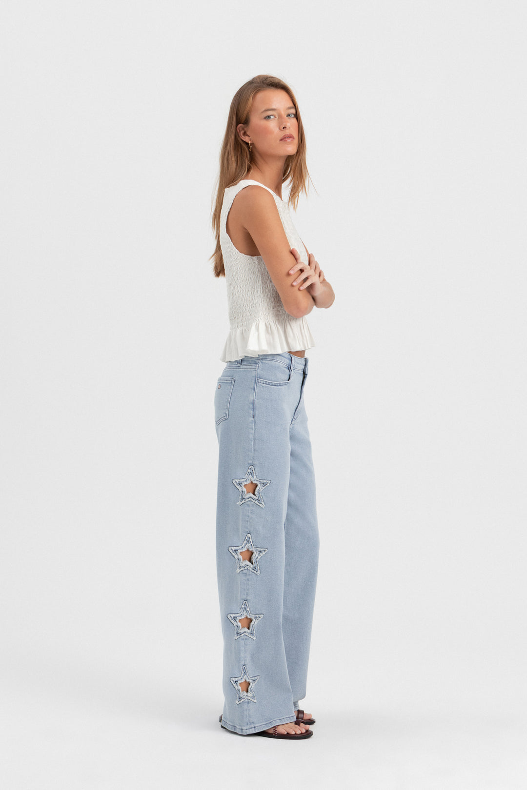 JEANS TROQUELADO ESTRELLAS