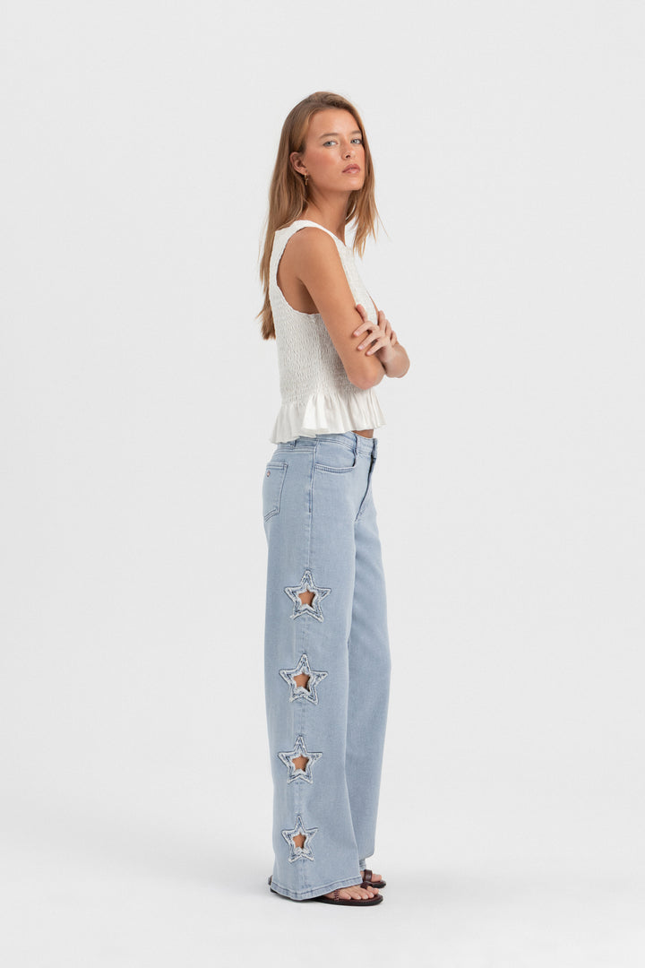 JEANS TROQUELADO ESTRELLAS