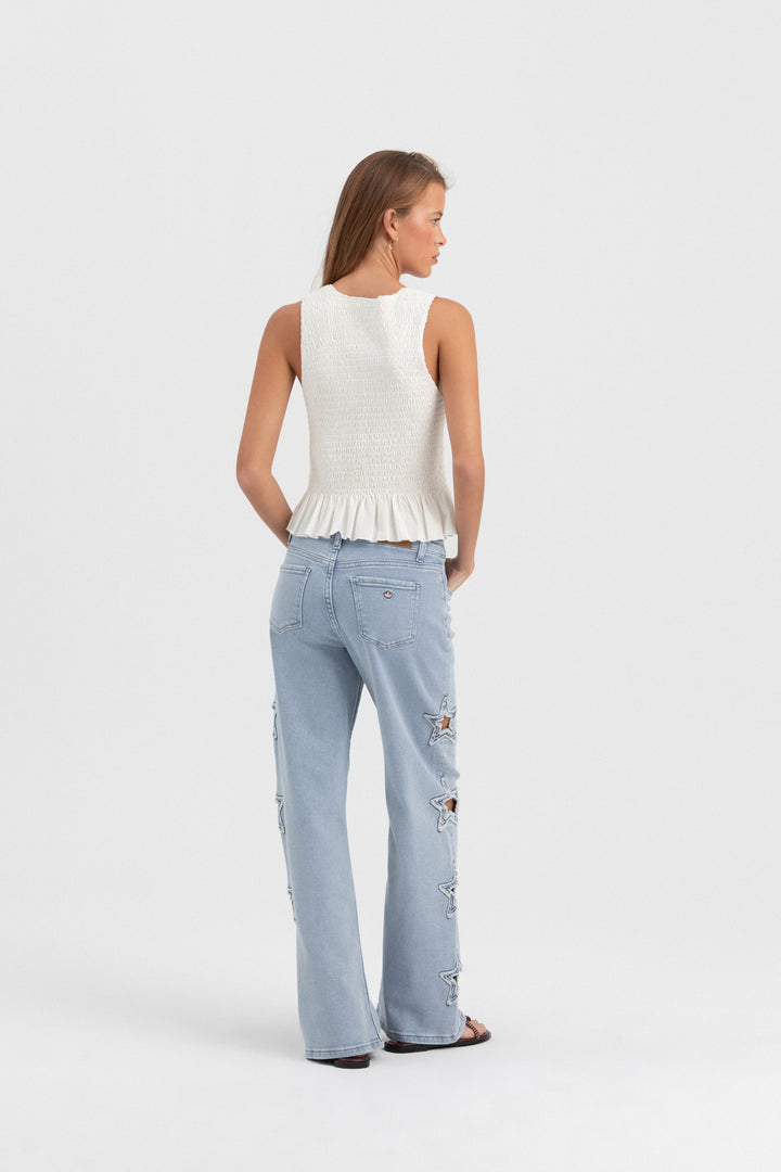 JEANS TROQUELADO ESTRELLAS