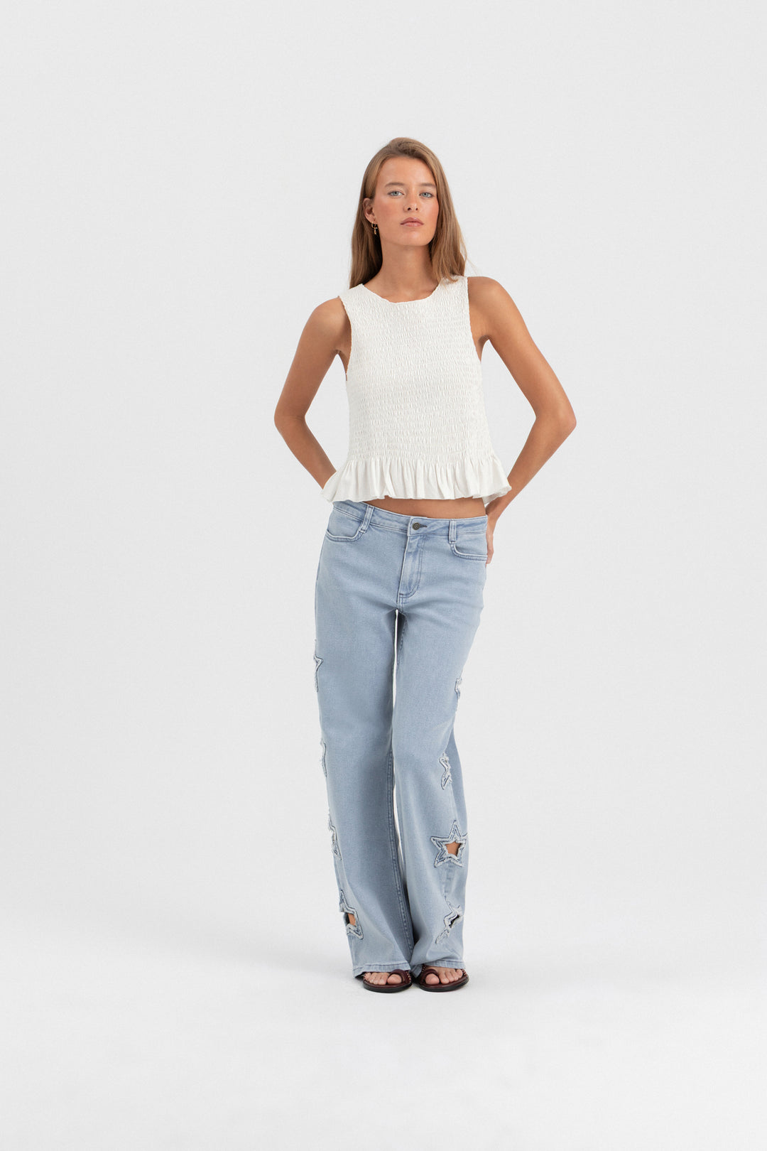 JEANS TROQUELADO ESTRELLAS