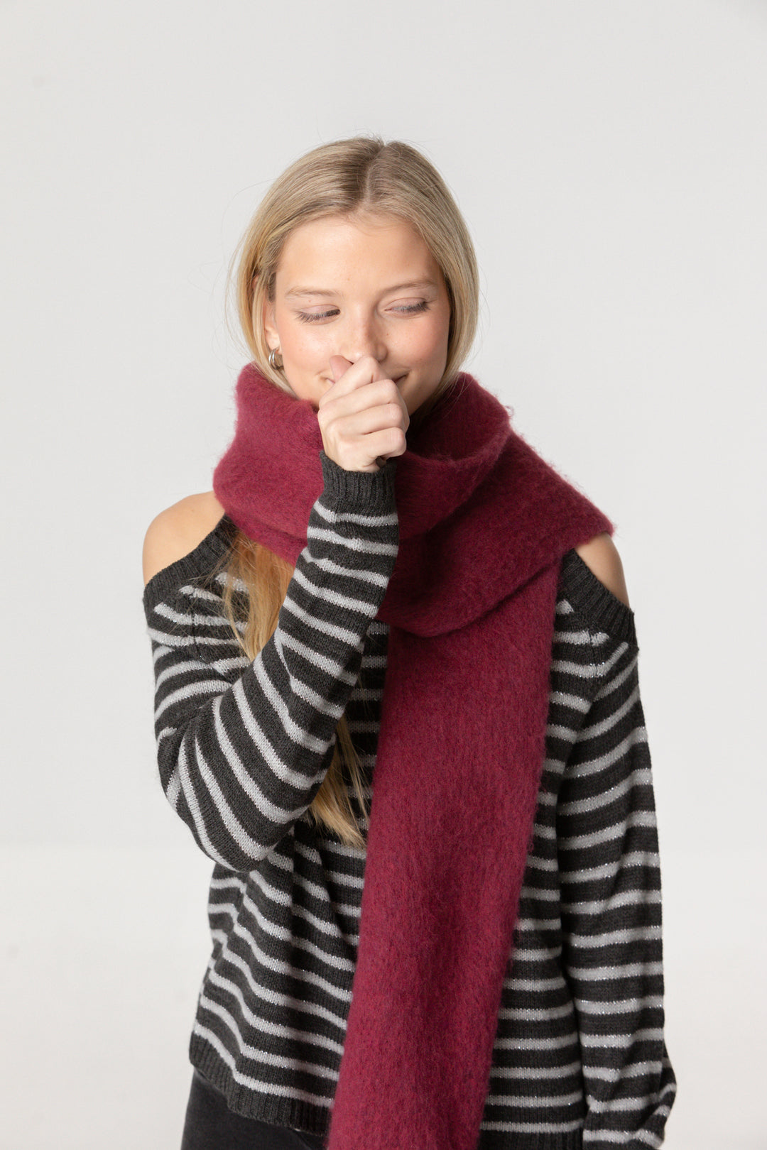 CAMISA LISTRADA COM ABERTURAS