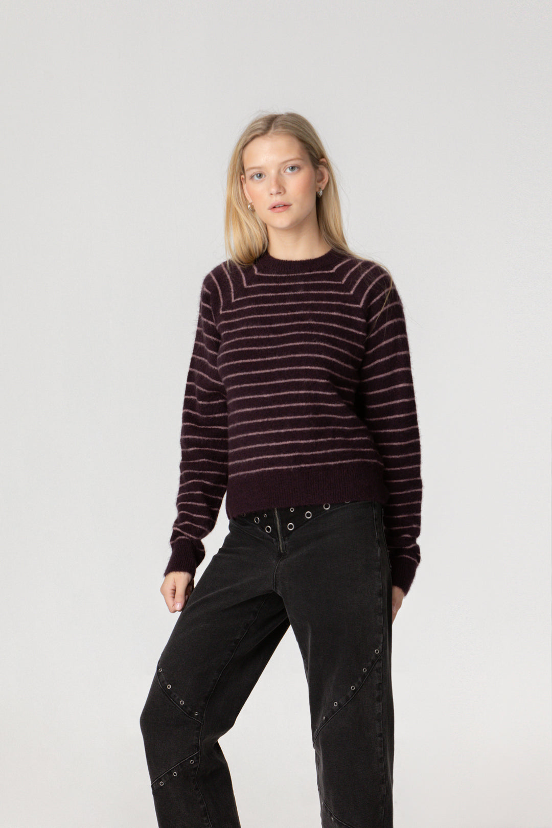 CAMISA DE GOLA QUADRADA LISTRADA