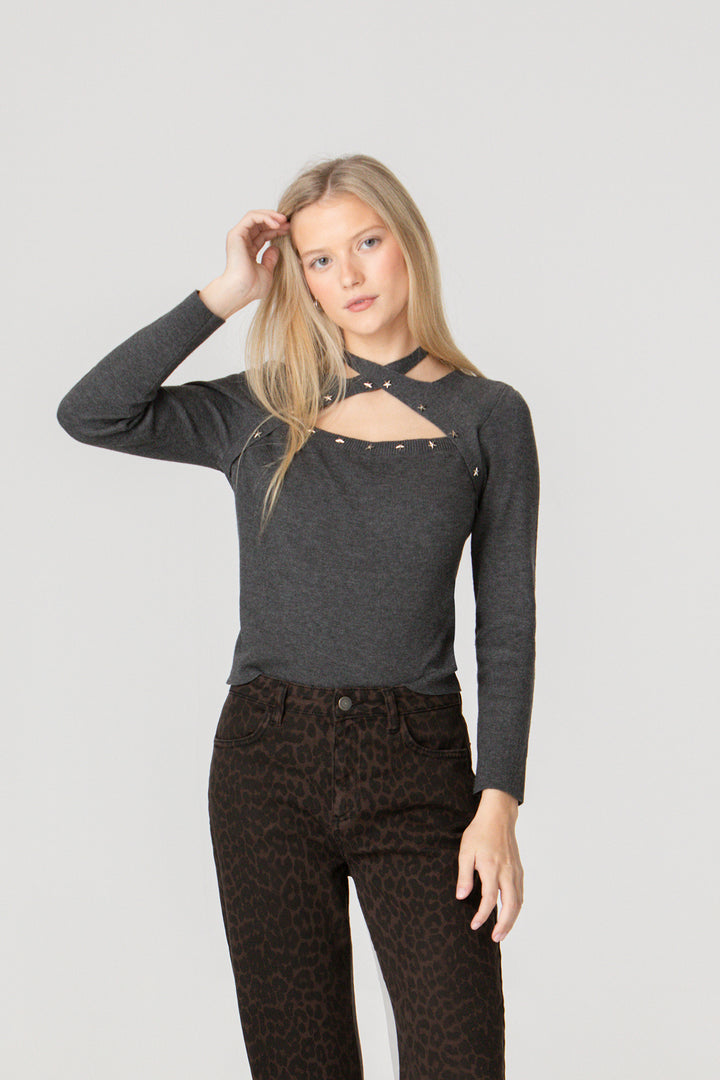 JERSEY TOP HALTER ESTRELLAS