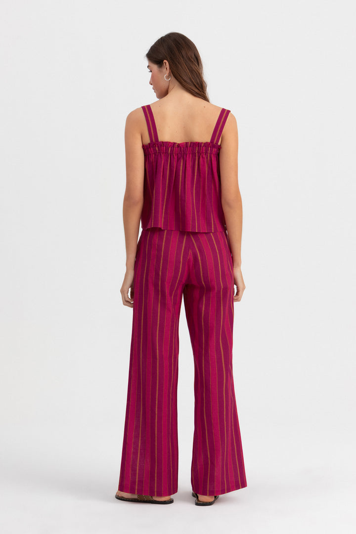 PANTALON CULOTTE BOLSILLO RAYAS