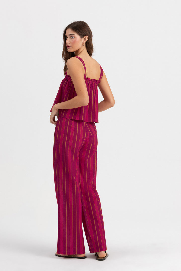 PANTALON CULOTTE BOLSILLO RAYAS