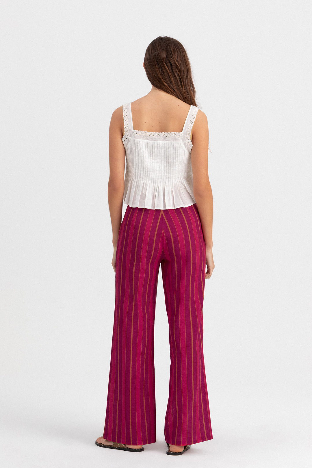 PANTALON CULOTTE BOLSILLO RAYAS