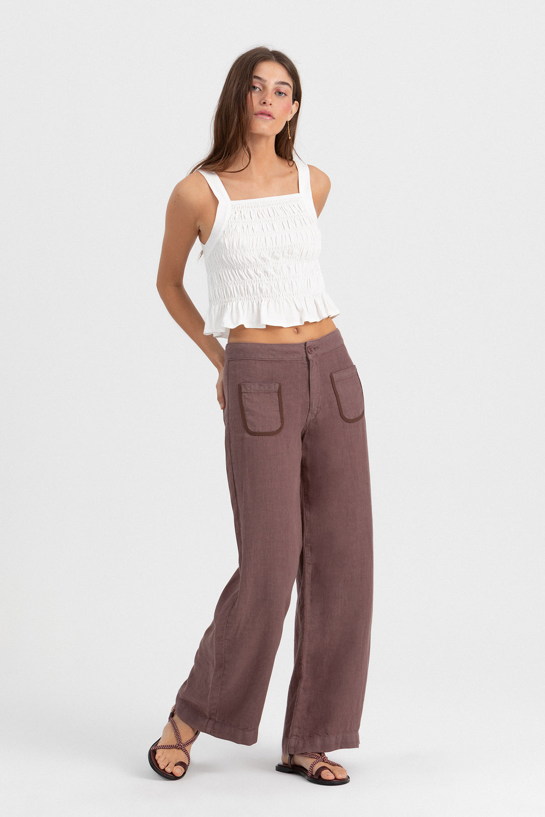 PANTALON LINO BOLSILLOS