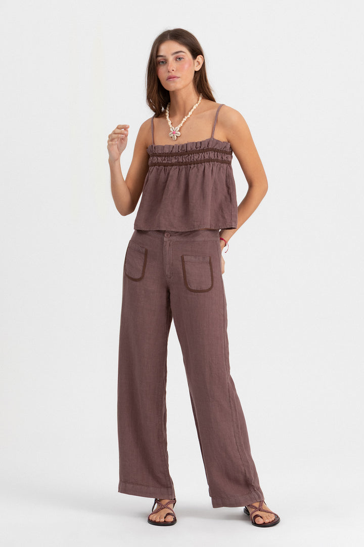 PANTALON LINO BOLSILLOS