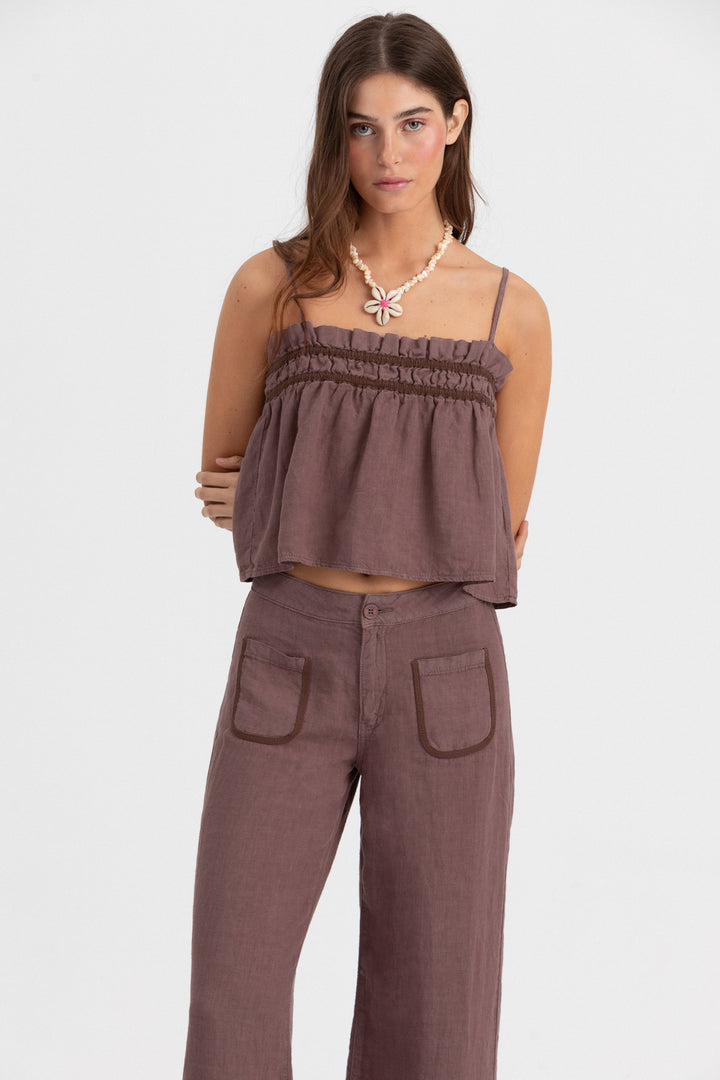 PANTALON LINO BOLSILLOS