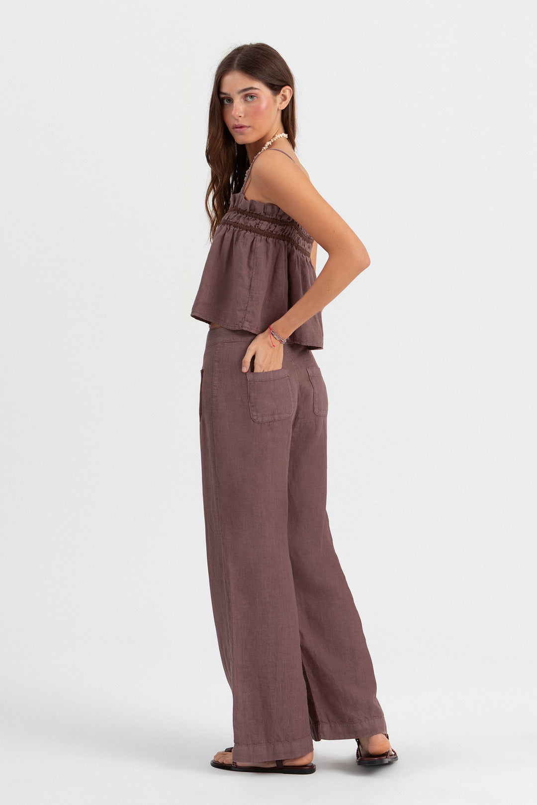 PANTALON LINO BOLSILLOS