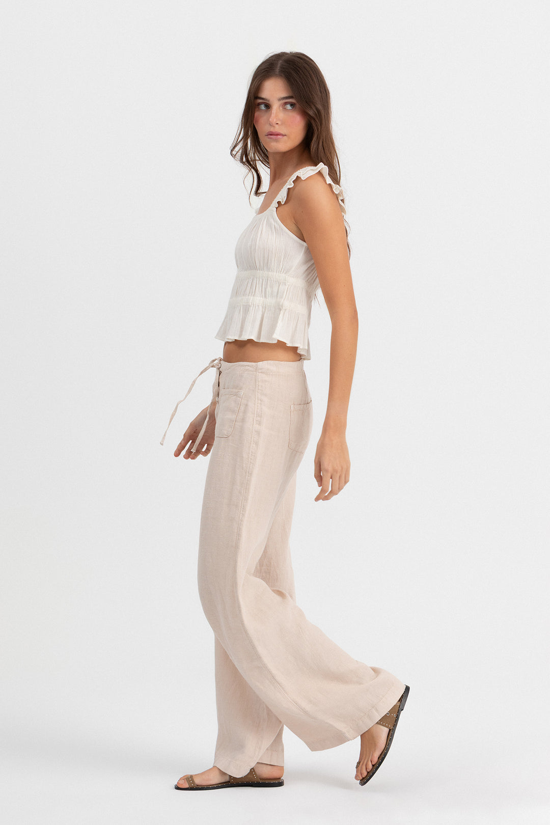 PANTALON LINO DETALLE CUERDAS