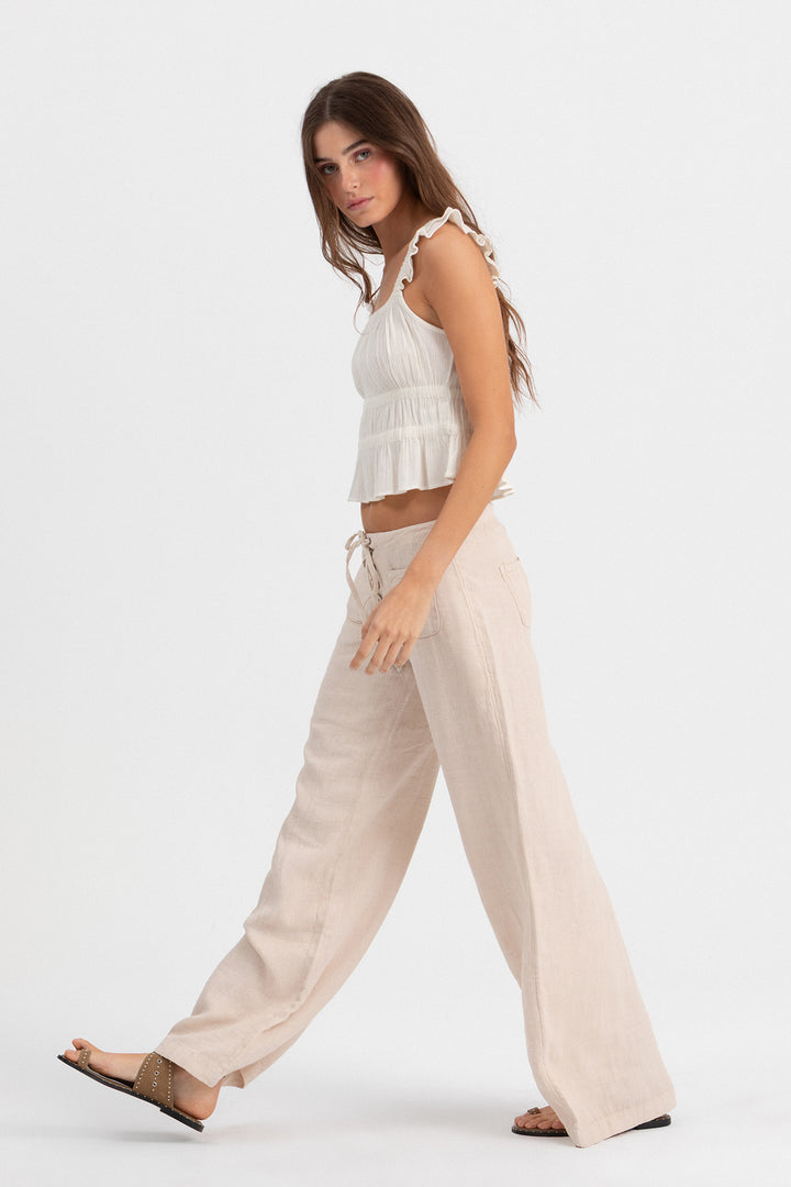 PANTALON LINO DETALLE CUERDAS