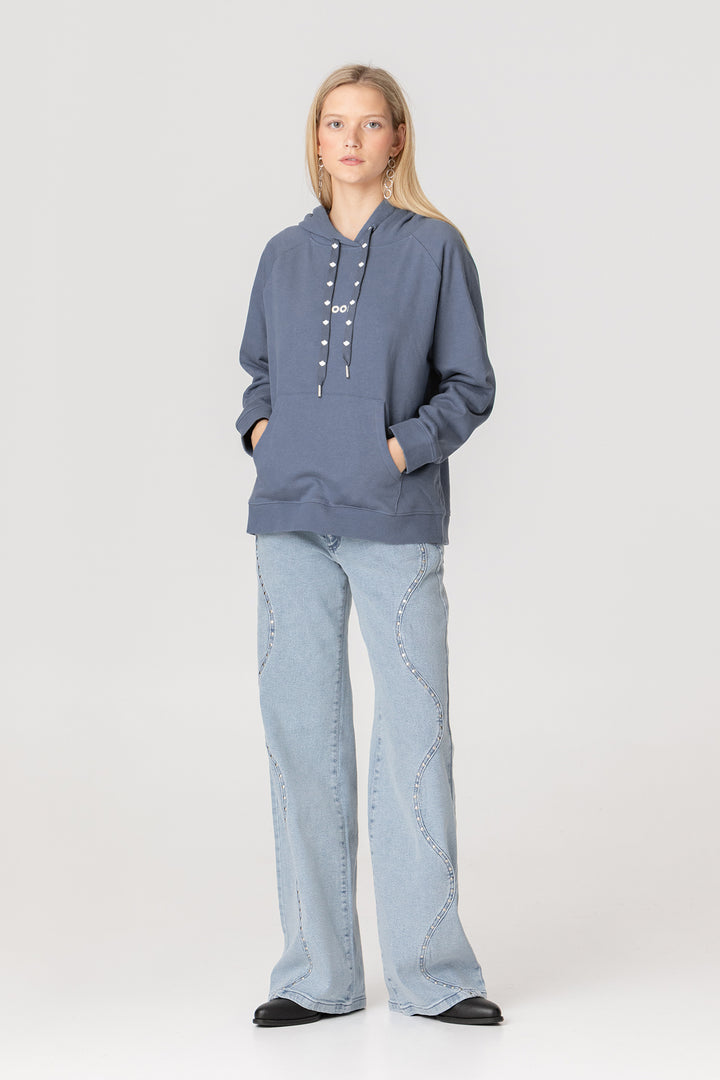 SUDADERA CAPUCHA HOJA