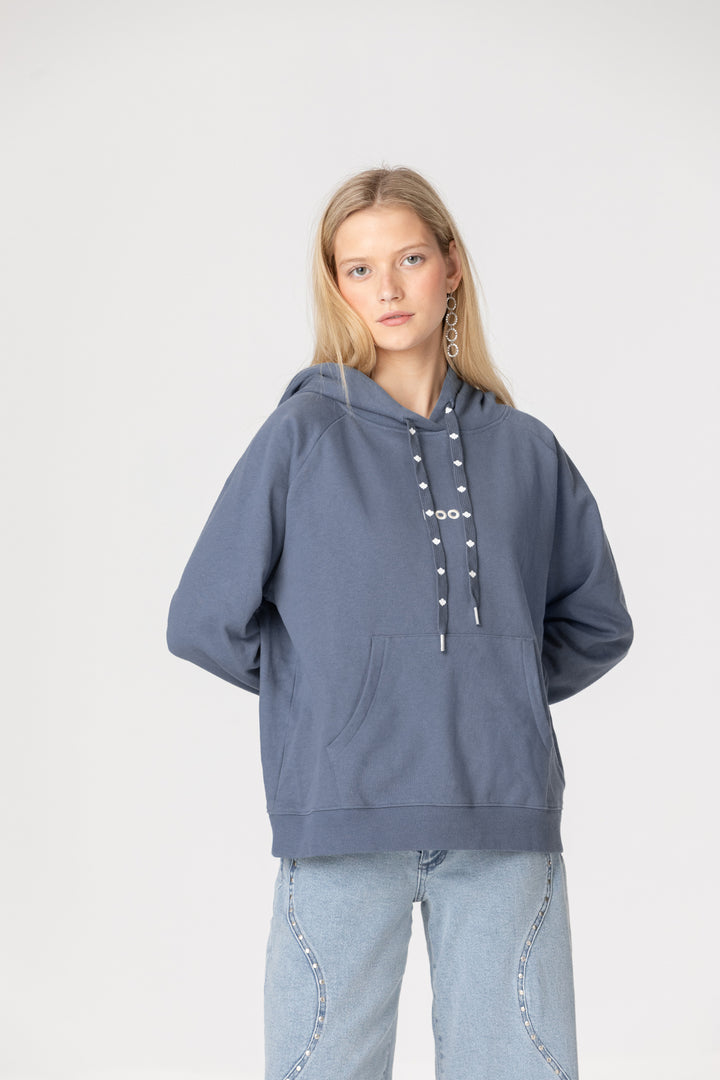 SUDADERA CAPUCHA HOJA