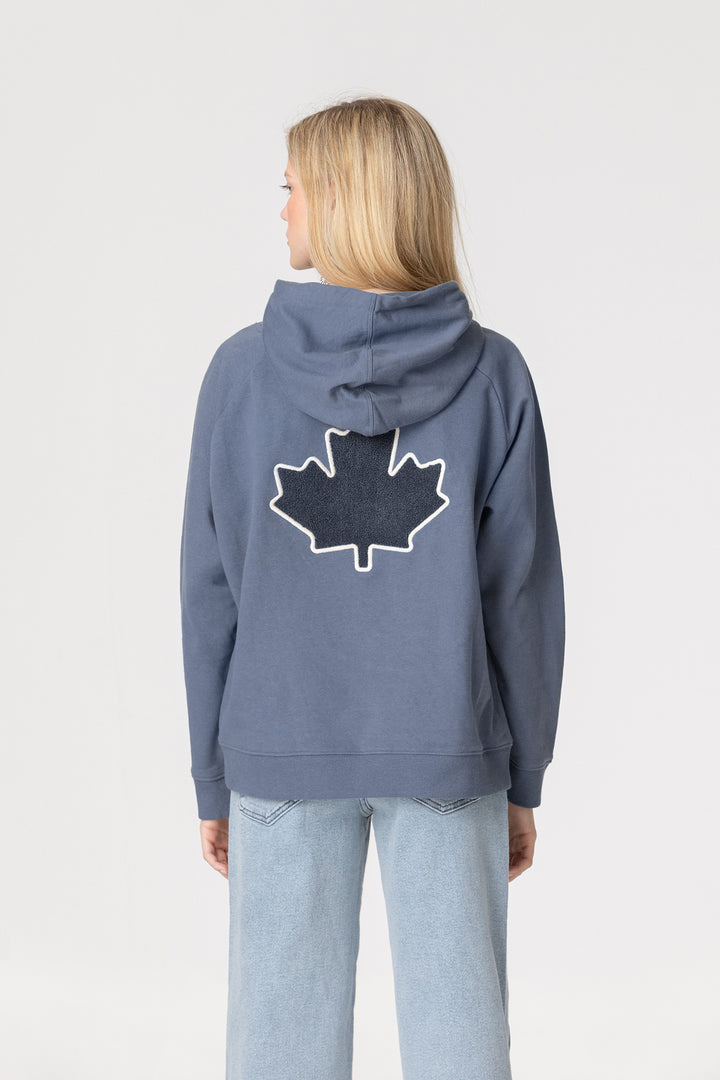 SUDADERA CAPUCHA HOJA