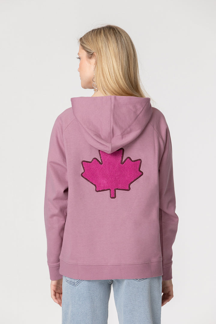 SUDADERA CAPUCHA HOJA