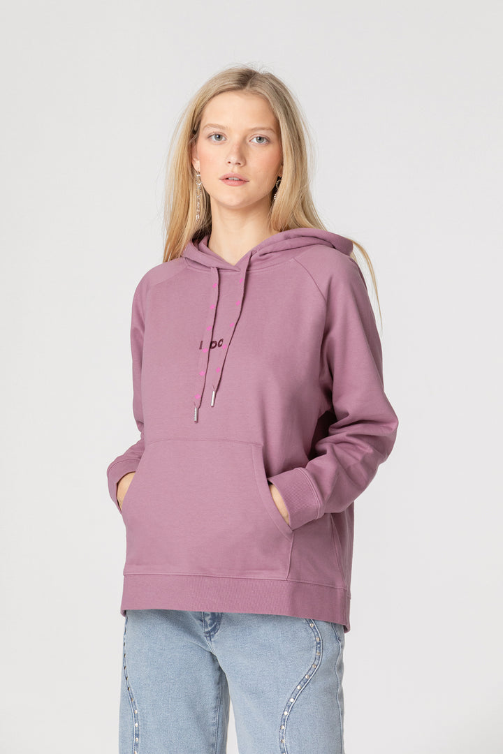 SUDADERA CAPUCHA HOJA