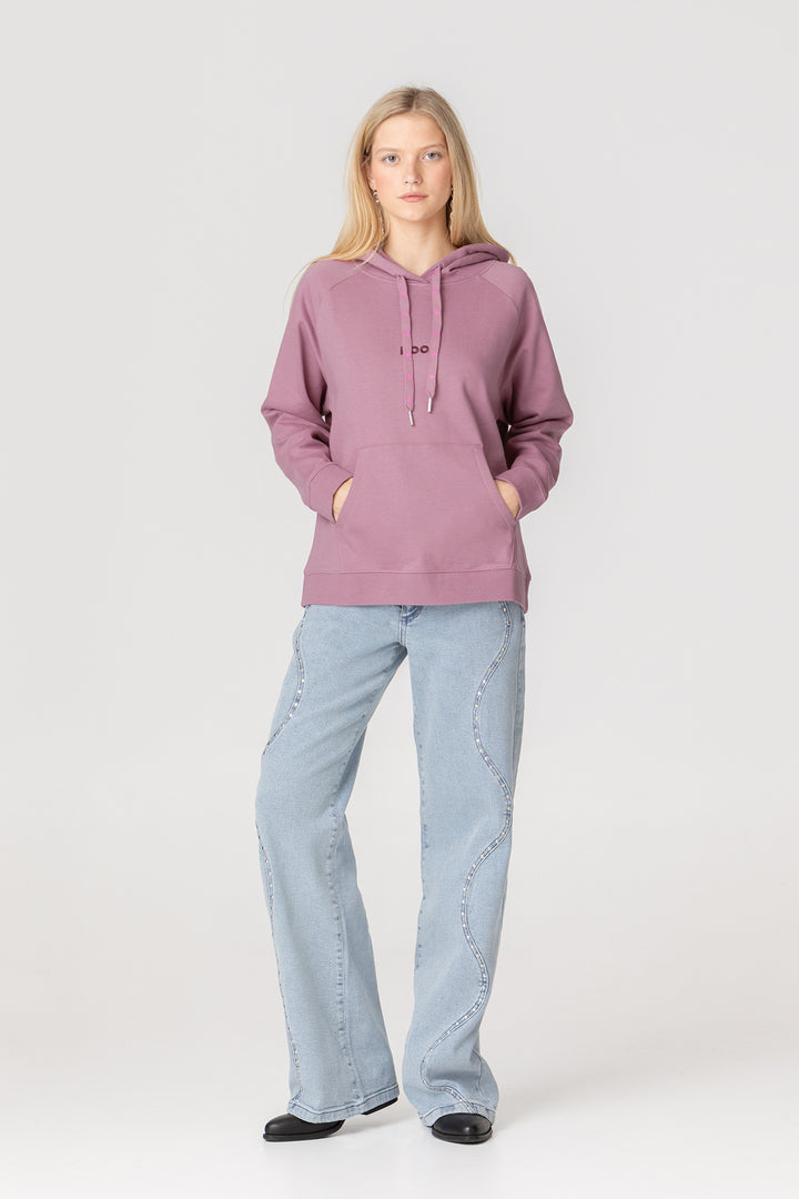 SUDADERA CAPUCHA HOJA