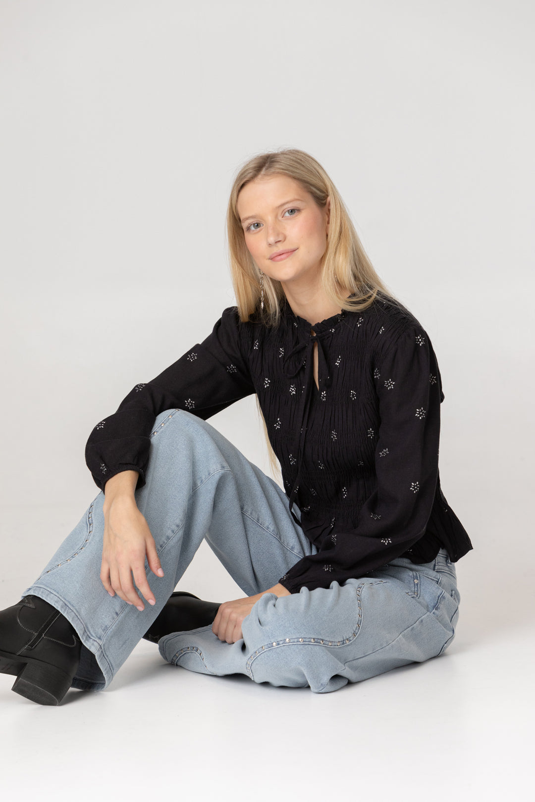 TOP AJUSTADO FRUNCES