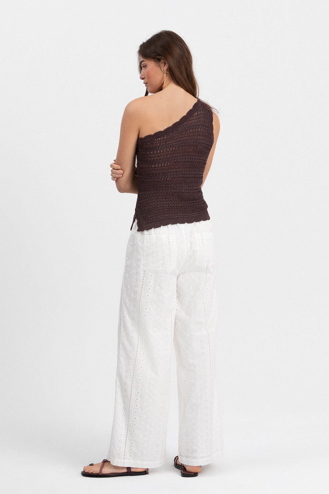 ASYMMETRICAL OPENWORK TOP