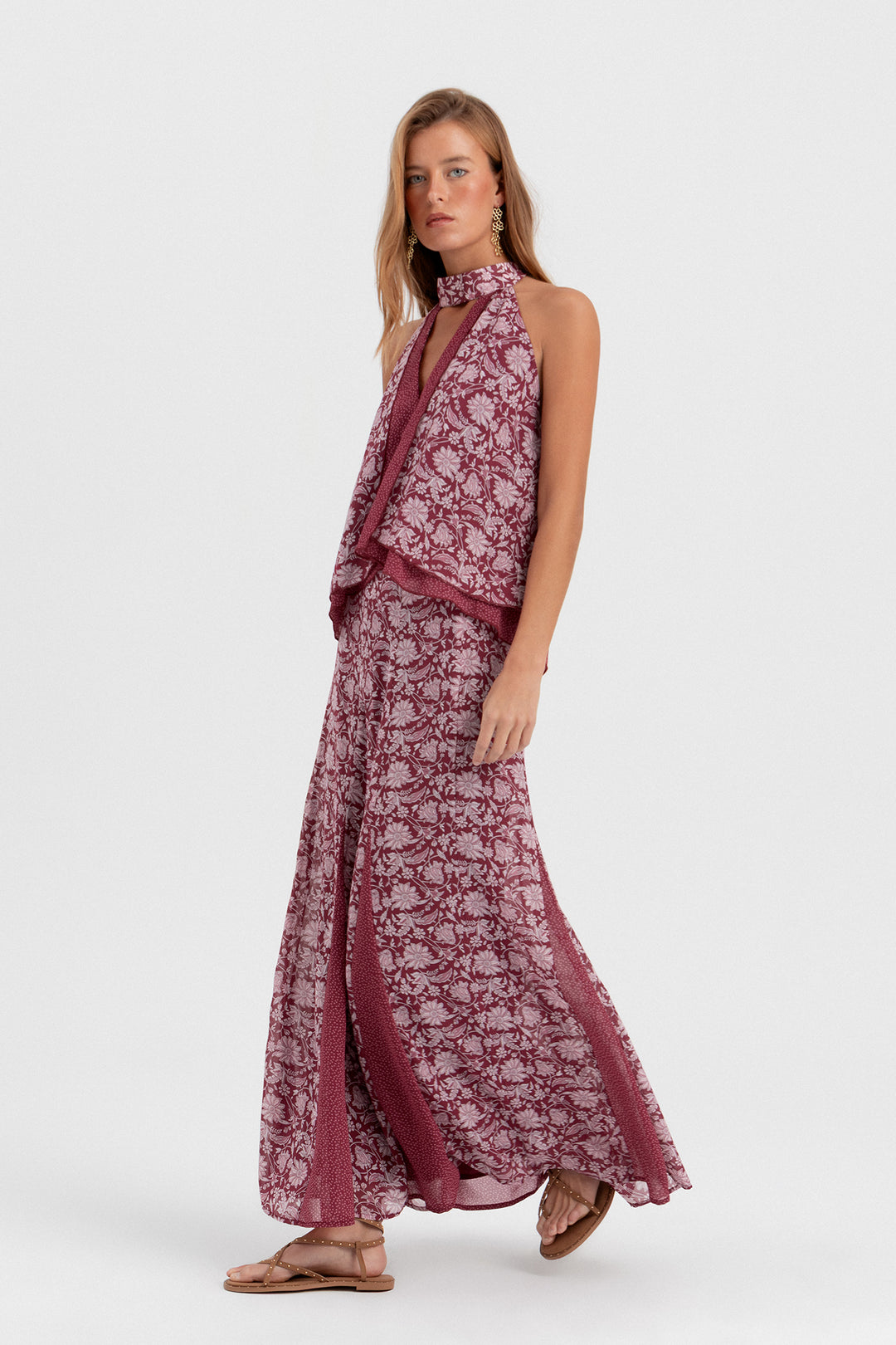 TOP HALTER DOBLE TEJIDO