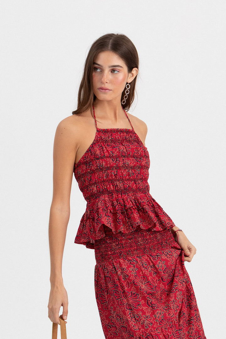 TOP HALTER ESTAMPADO