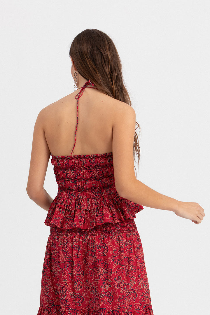 TOP HALTER ESTAMPADO