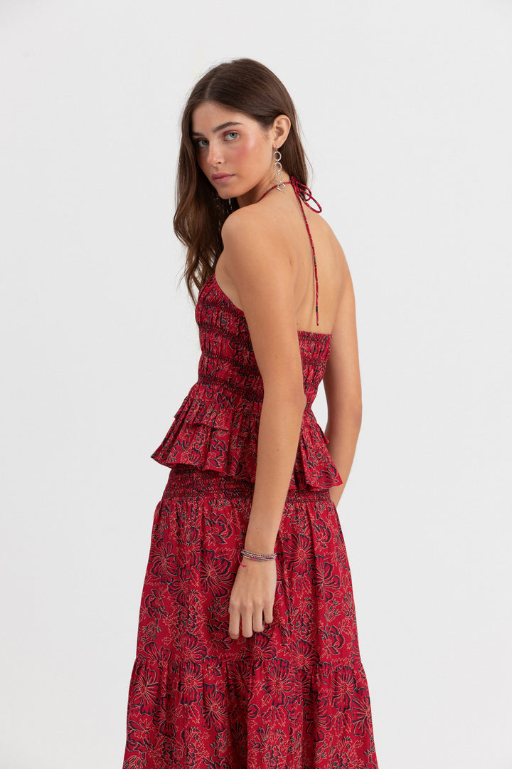 TOP HALTER ESTAMPADO