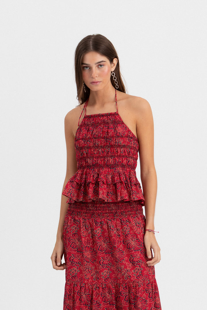 TOP HALTER ESTAMPADO