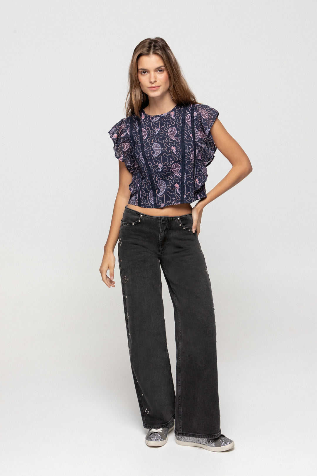 TOP VOLANTES ESTAMPADO