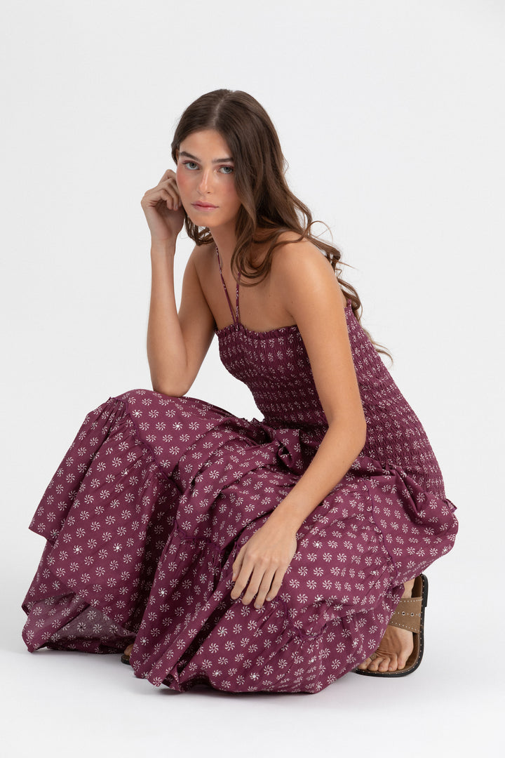 VESTIDO ESTAMPADO PLISSADO