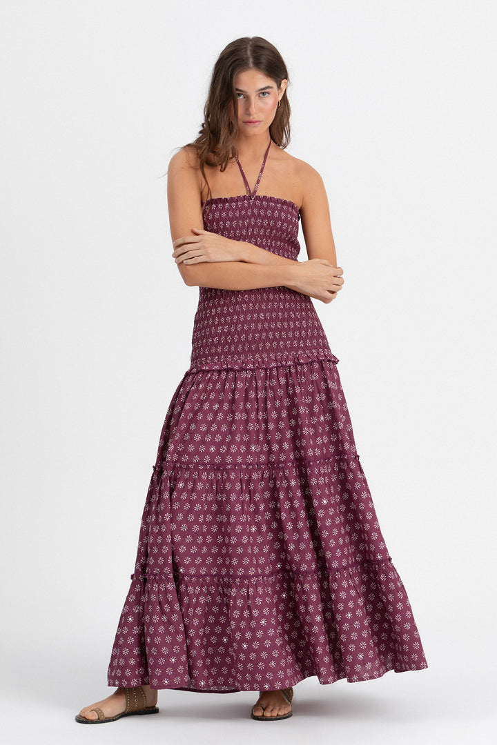 VESTIDO ESTAMPADO PLISSADO