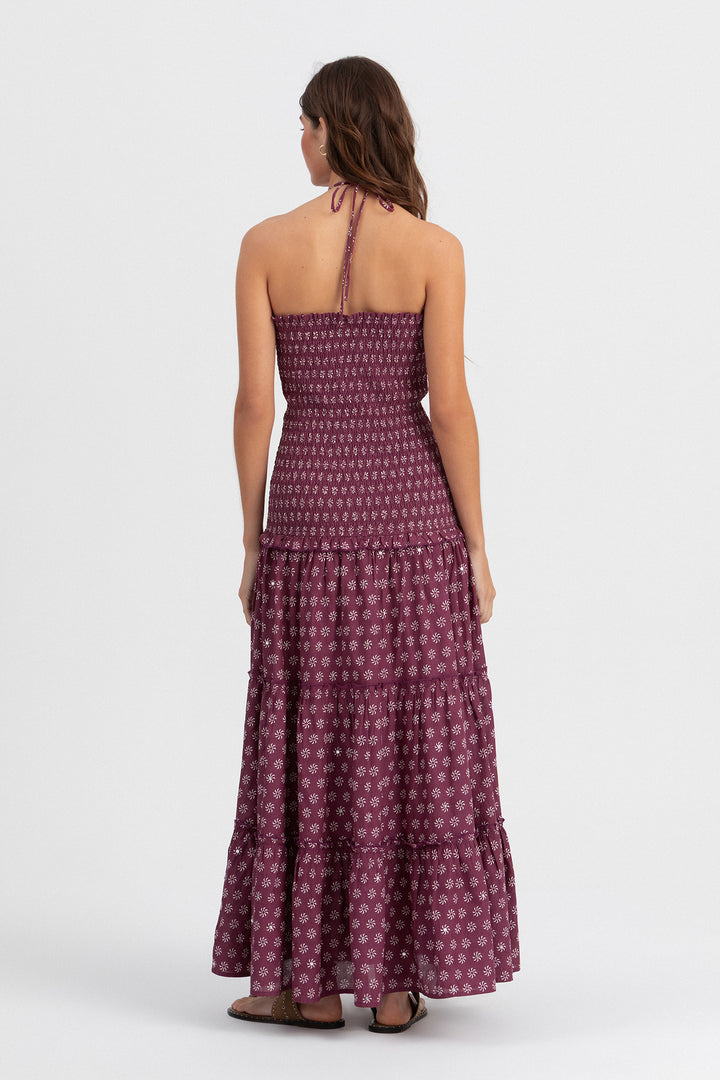 VESTIDO ESTAMPADO PLISSADO