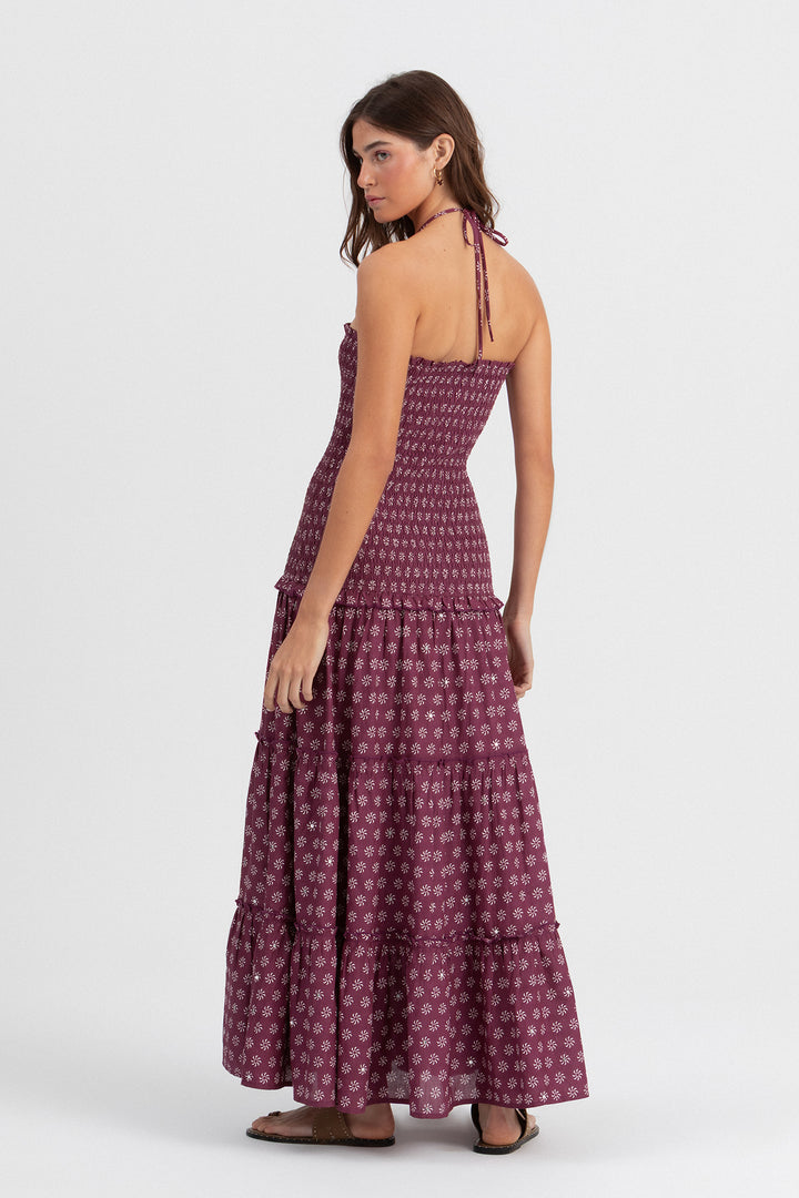 VESTIDO ESTAMPADO PLISSADO