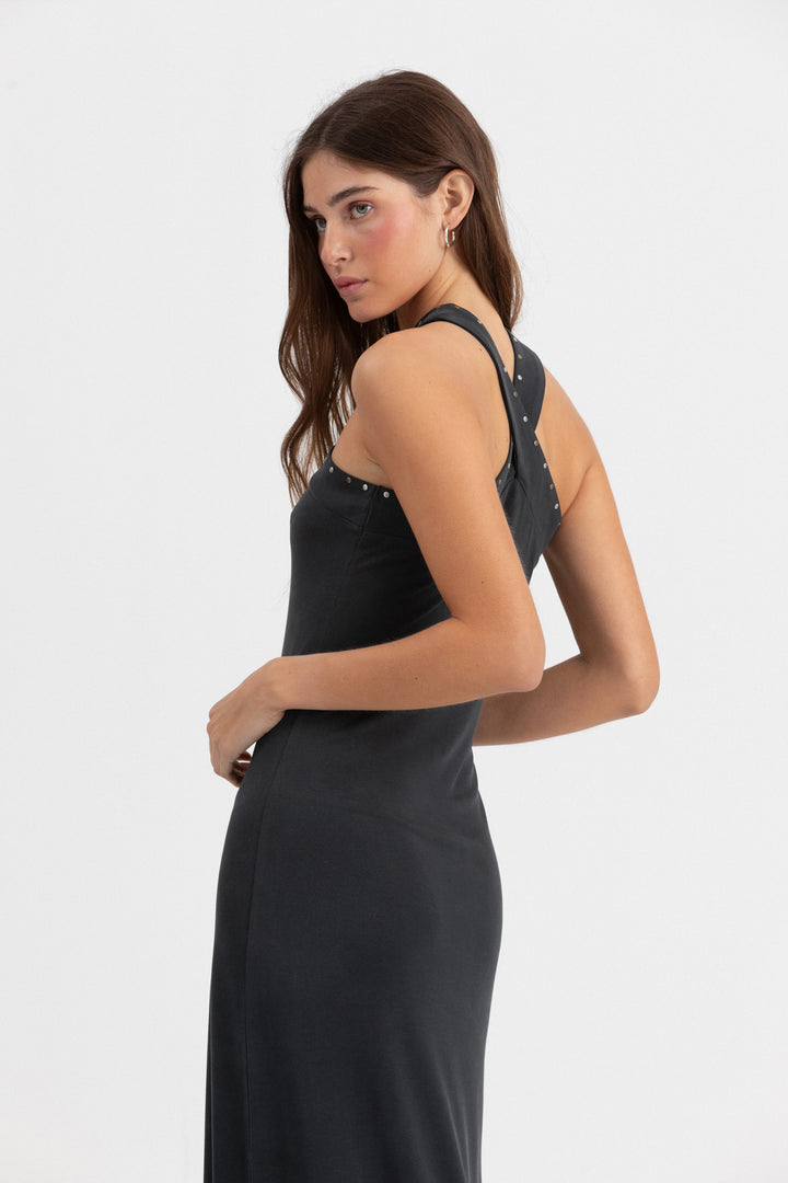 VESTIDO HALTER MODAL TACHAS