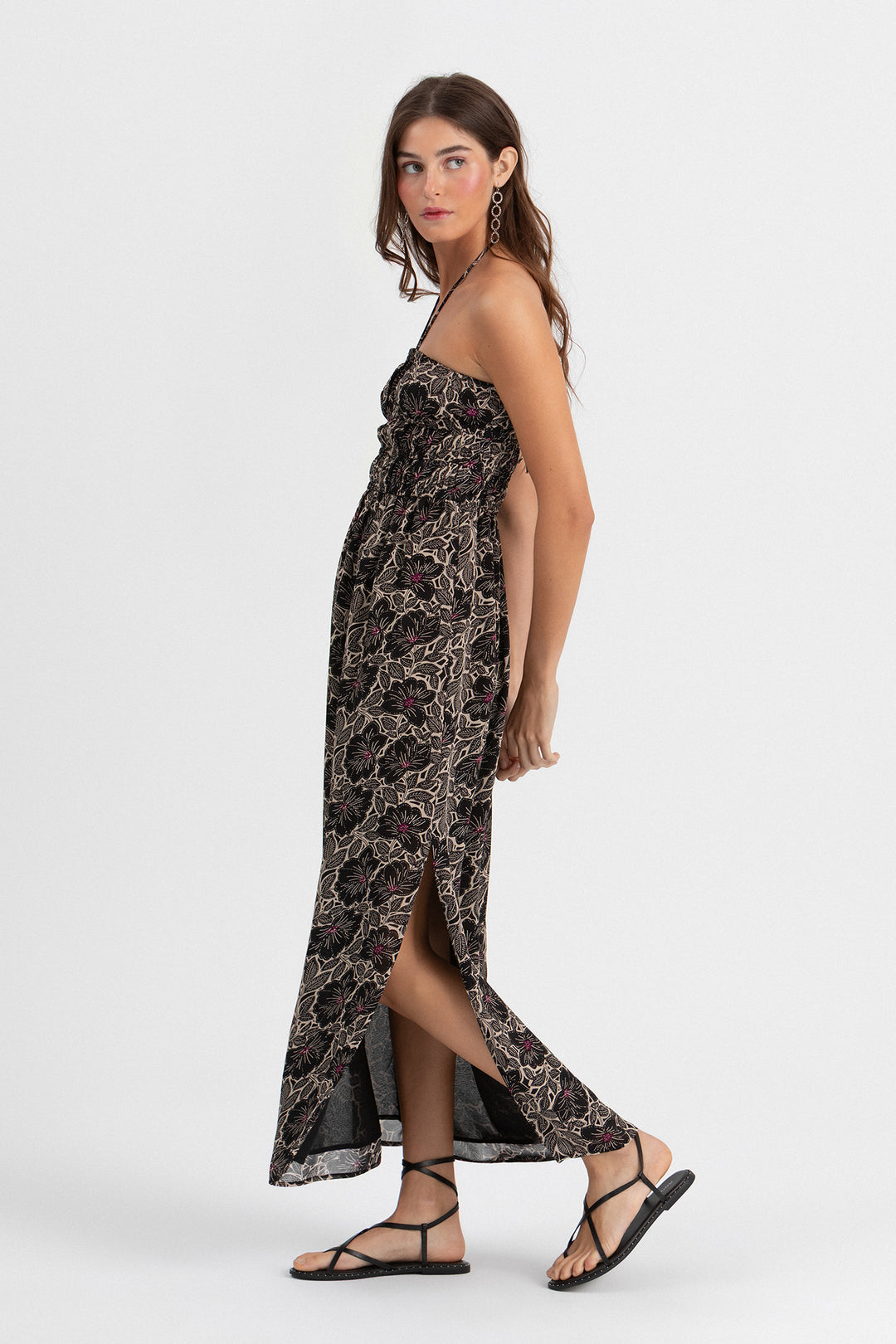 VESTIDO MIDI ESTAMPADO GOMAS