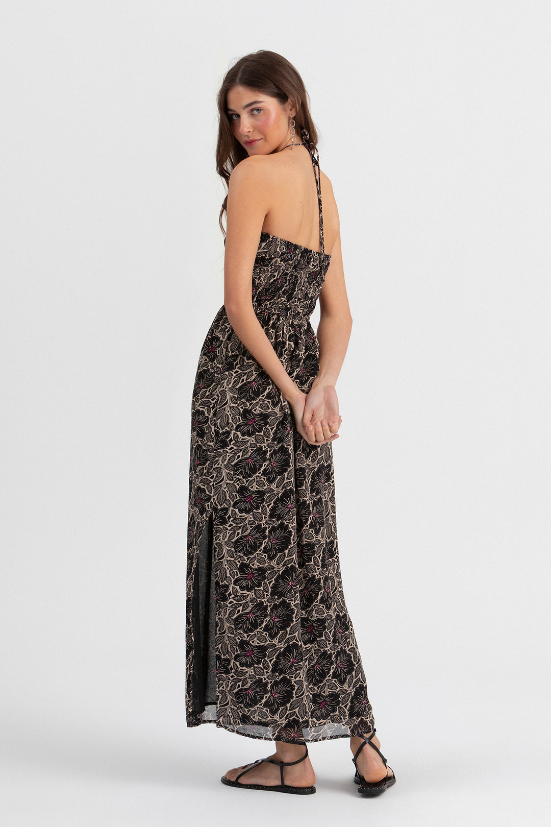 VESTIDO MIDI ESTAMPADO GOMAS