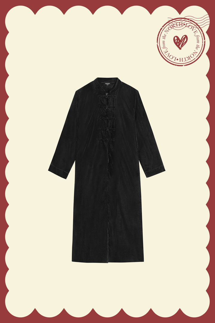 LONG VELVET KIMONO