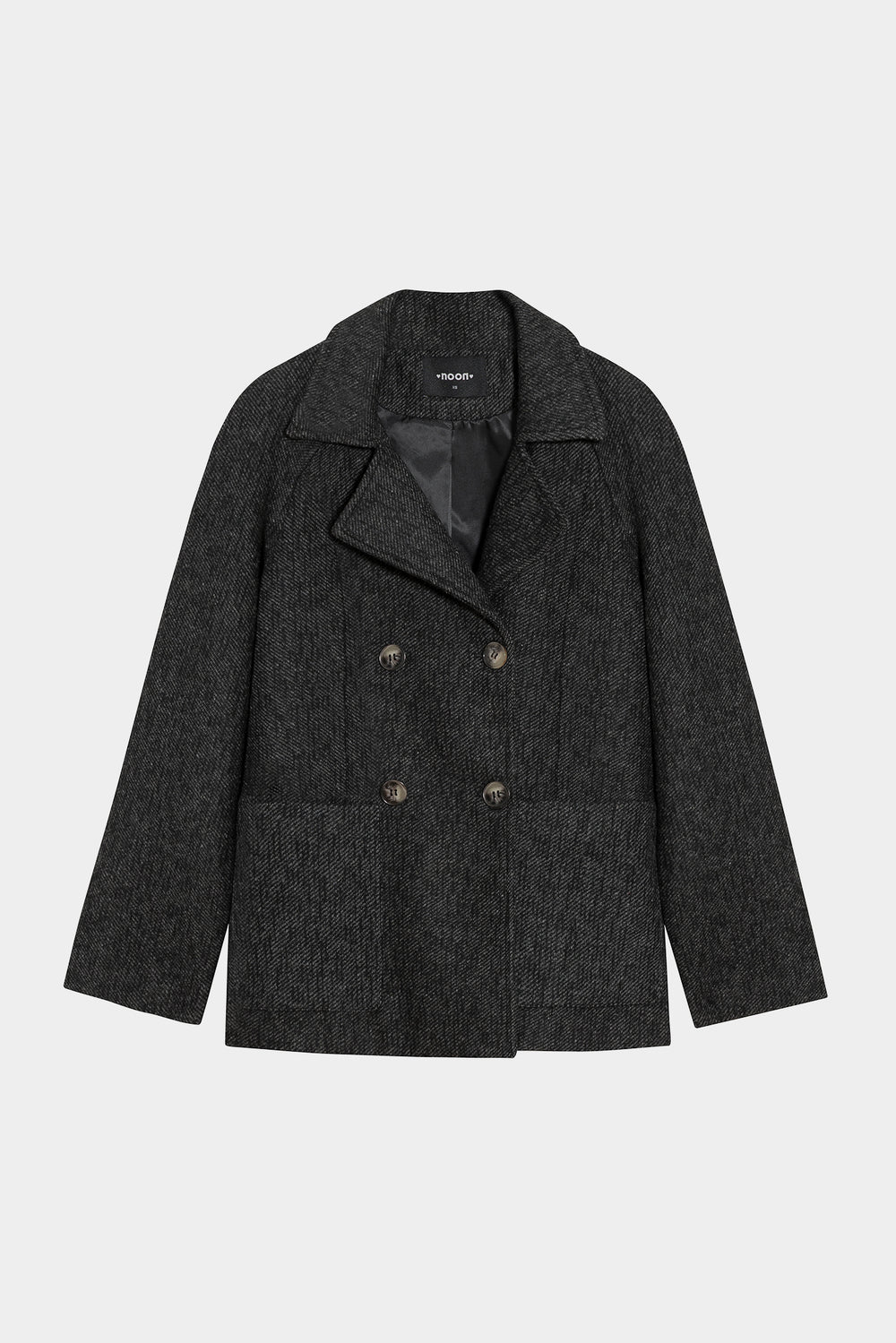 SHORT DOUBLE-BREATHED MARBLE COAT