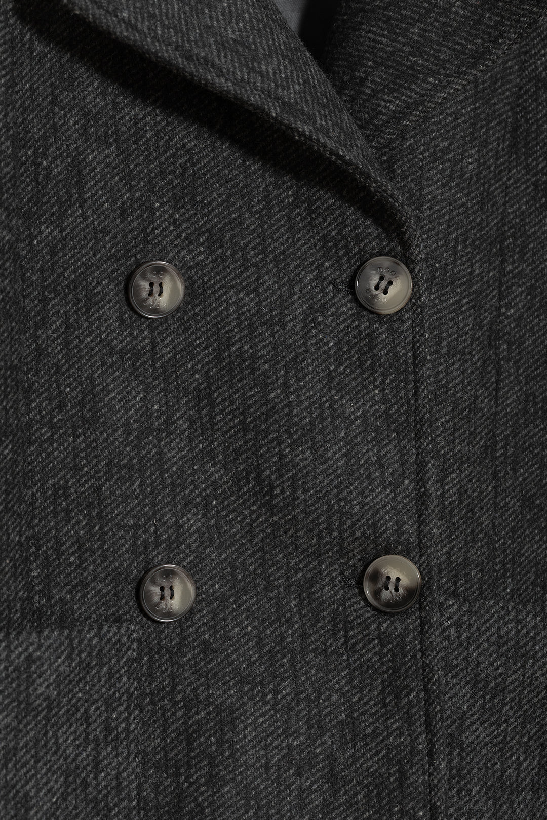 SHORT DOUBLE-BREATHED MARBLE COAT