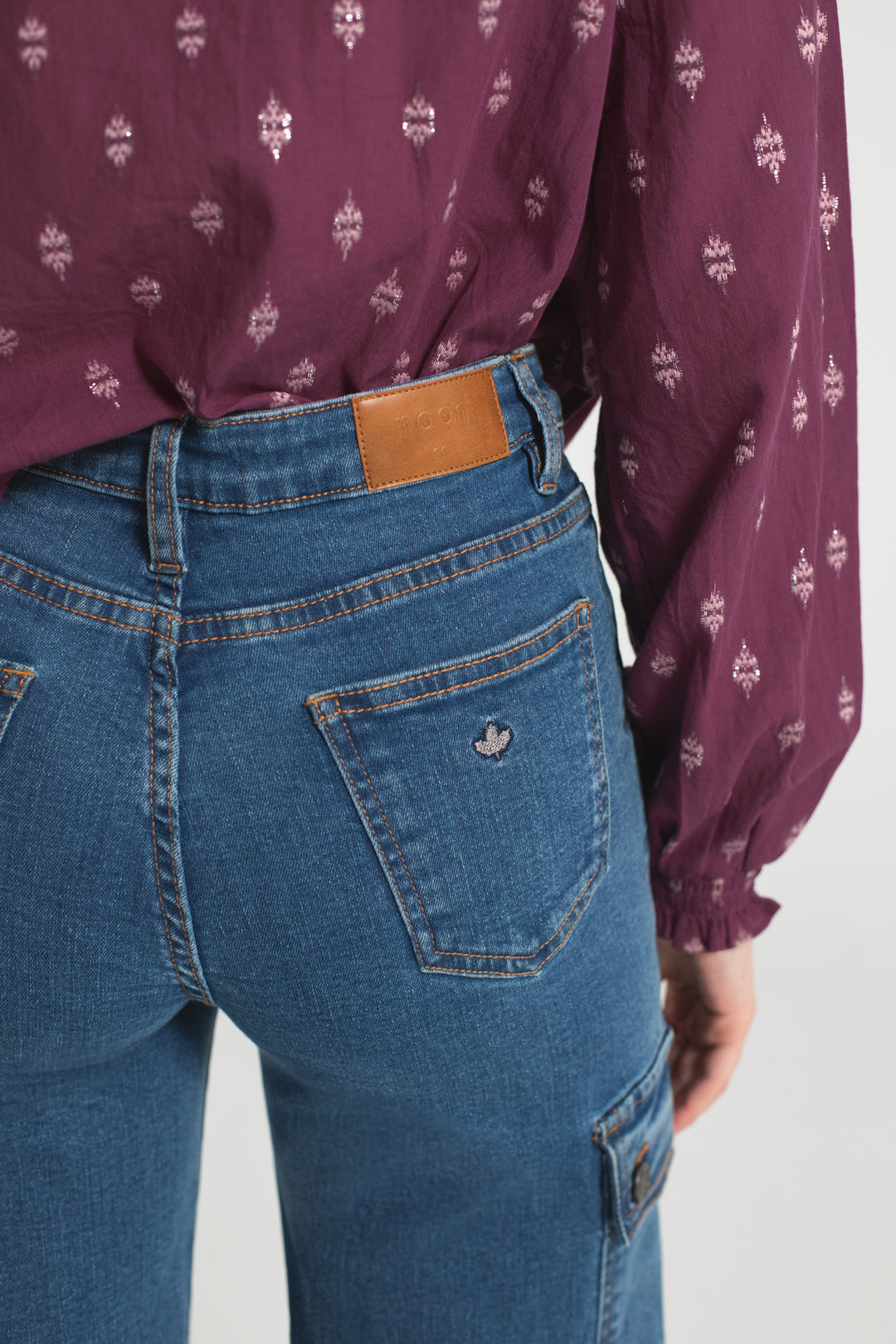 JEANS CULOTTE CARGO DENIM