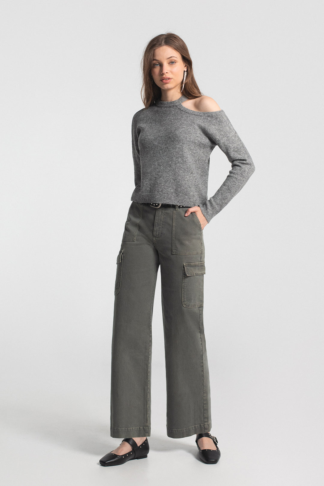 CARGO CULOTTE JEANS