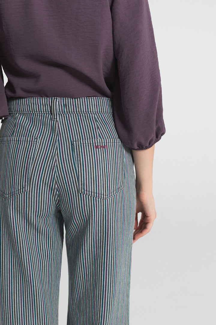 TRICOLOR STRIPED JEANS