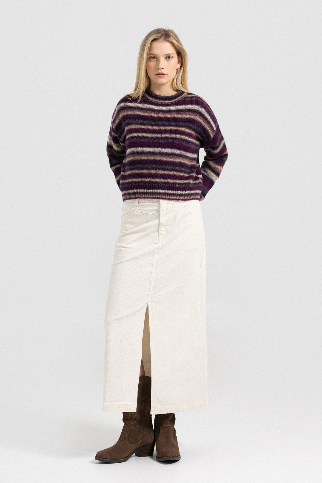 MIDI CORDUROY SKIRT