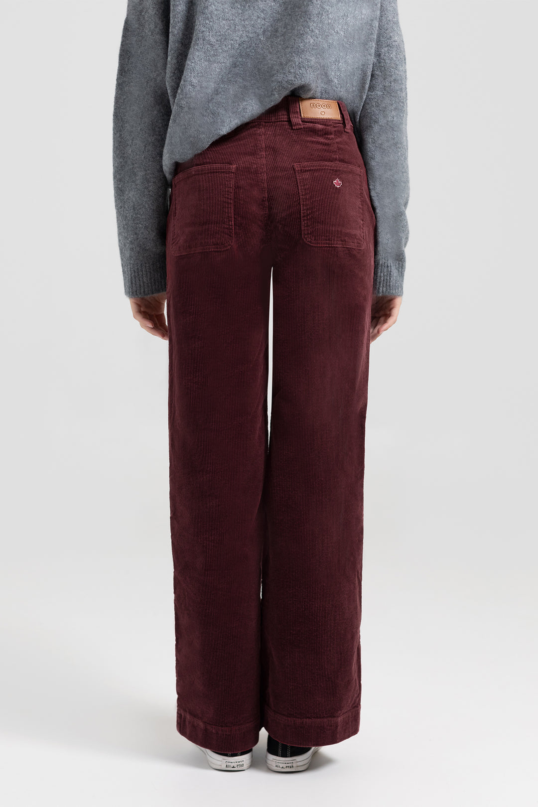 BASIC CULOTTE PANTS WITH CORDUROY POCKETS