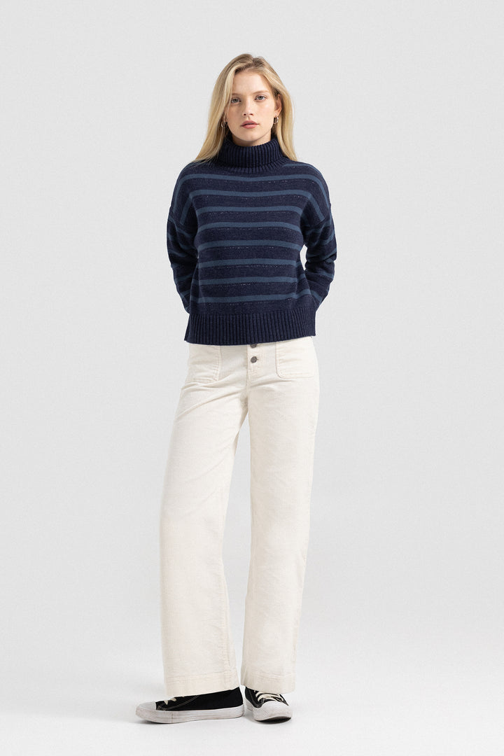 BASIC CULOTTE PANTS WITH CORDUROY POCKETS