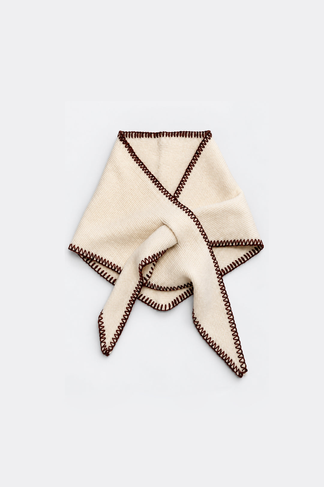 CONTRAST STITCH KNIT BANDANA