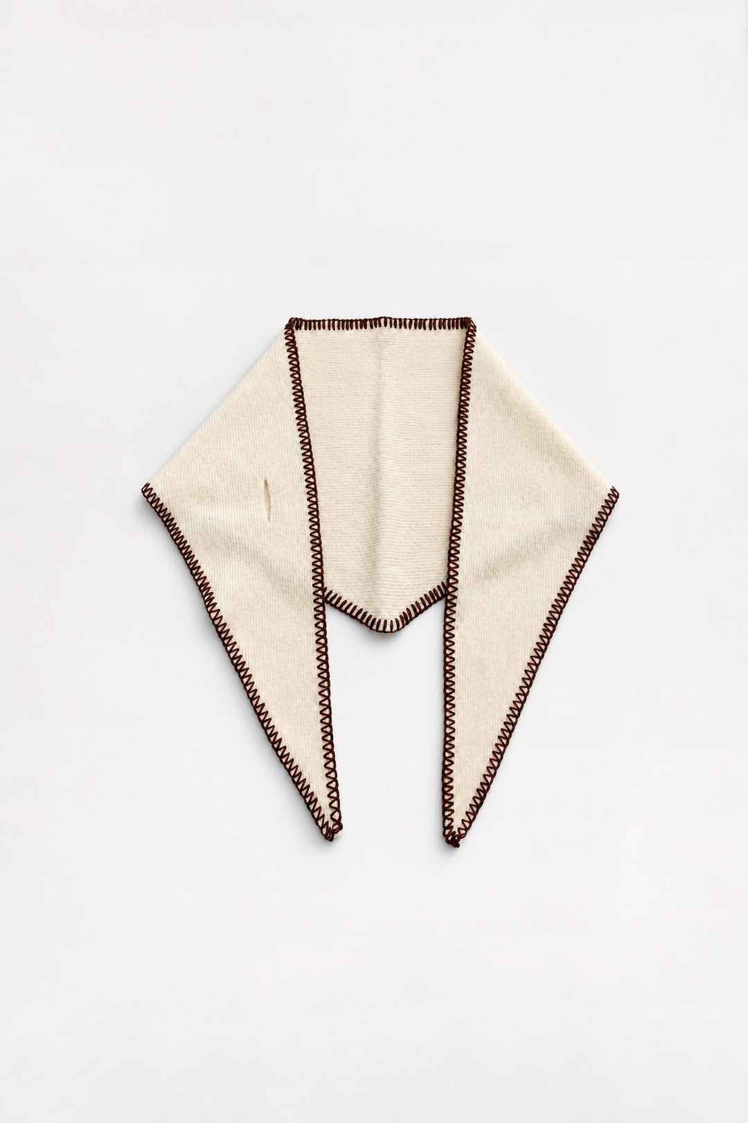 CONTRAST STITCH KNIT BANDANA